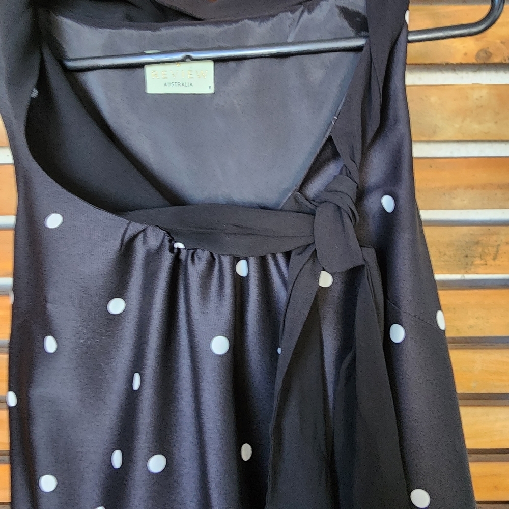 REVIEW midi dress size 8 sleeveless - Picture 6 of 11